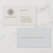 Carte de visite de fleurs Lotus (Devant / Derrière)