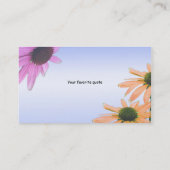 carte de visite de fleurs marguerites (Dos)
