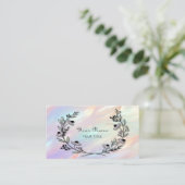 Carte de visite de fleurs minimal (Debout devant)