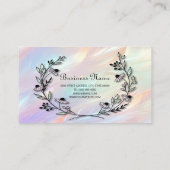 Carte de visite de fleurs minimal (Dos)