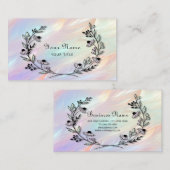 Carte de visite de fleurs minimal (Devant / Derrière)