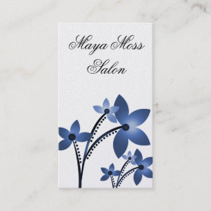 Carte de visite de fleurs radiantes, Horizon bleu