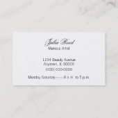 Carte de visite de fleurs rayonnantes, Tangerine (Dos)