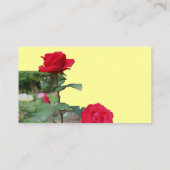 Carte de visite de fleurs Red Roses (Dos)