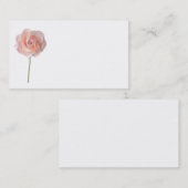 Carte de visite de fleurs roses (Devant / Derrière)