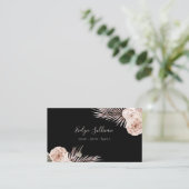 Carte de visite de fleurs tropicales (Debout devant)