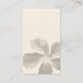 Carte de visite de fleurs Zen (Dos)