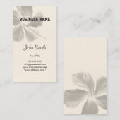 Carte de visite de fleurs Zen (Devant / Derrière)