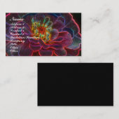 Carte de visite de fleurs Zinnia numérique (Devant / Derrière)