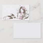 Carte de visite de Floral-Fille (Devant / Derrière)