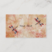 Carte de visite de Flourish de libellule (Dos)