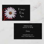 Carte de visite de Flourish de marguerite (Devant / Derrière)