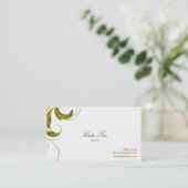 Carte de visite de Flourish d'or (Debout devant)