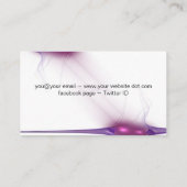 Carte de visite de flux de bordure (Dos)