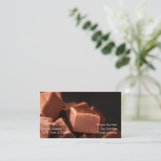 Carte de visite de fondant (Debout devant)