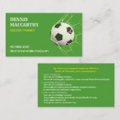 Carte de visite de football (Devant / Derrière)