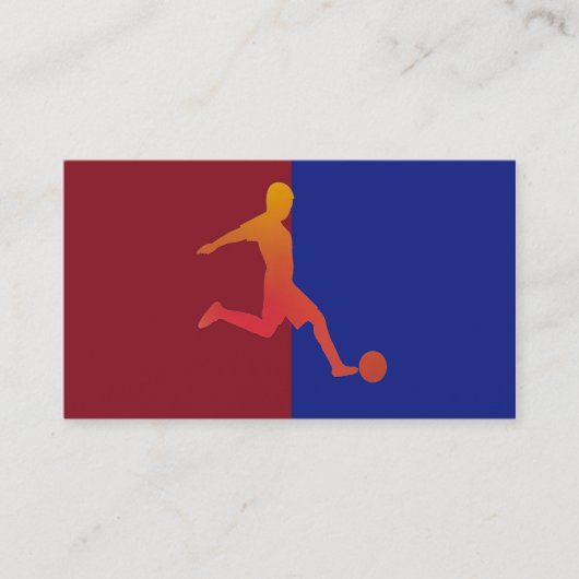 Carte de visite de football (Devant)