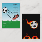 Carte de visite de football (Devant / Derrière)