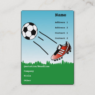 Carte de visite de football