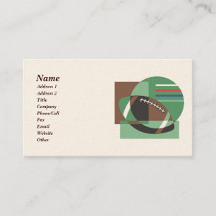 Carte de visite de football d'Artsy