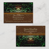 Carte de visite de forêt fractale (Devant / Derrière)