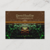 Carte de visite de forêt fractale (Dos)