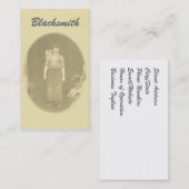 Carte de visite de forgeron (Devant / Derrière)