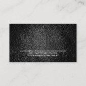 Carte de visite de formateur personnel en cuir (Dos)