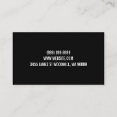 Carte de visite de formateur personnel moderne (Dos)