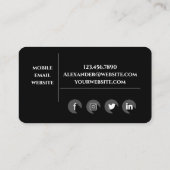 Carte de visite de formation personnel (Dos)