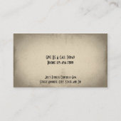 Carte de visite de formation personnel (Dos)