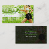 Carte de visite de formation personnel (Devant / Derrière)