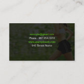 Carte de visite de formation personnel (Dos)