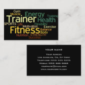 Carte de visite de formation personnel (Devant / Derrière)