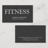 Carte de visite de formation personnel couleur gri (Devant / Derrière)