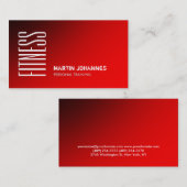 Carte de visite de formation personnel Dark Red Sp (Devant / Derrière)