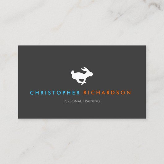 Carte de visite de formation personnel de lapin ra (Devant)