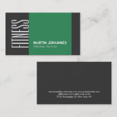 Carte de visite de formation personnel en gris fon (Devant / Derrière)