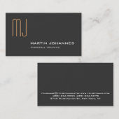 Carte de visite de formation personnel Monogram Gr (Devant / Derrière)