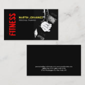 Carte de visite de formation personnel Red Black F (Devant / Derrière)