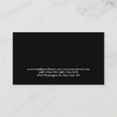 Carte de visite de formation personnel Red Black F (Dos)