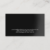 Carte de visite de formation personnel Red Black F (Dos)