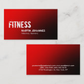 Carte de visite de formation personnel rouge éléga (Devant / Derrière)