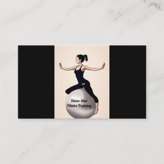 Carte de visite de formation Pilates (Devant)