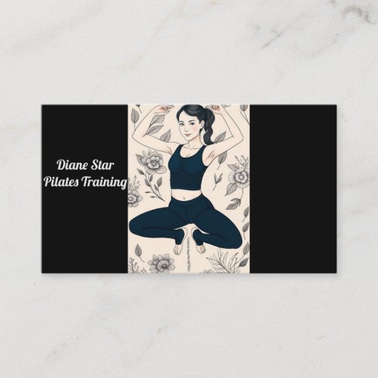 Carte de visite de formation Pilates (Devant)