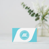 Carte de visite de forme de M (Debout devant)