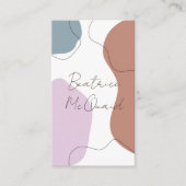 Carte de visite de formes Abstraites chic moderne (Devant)