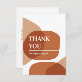 Carte de visite de formes Abstraites Merci (Devant / Derrière)