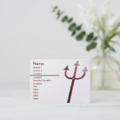 Carte de visite de fourche (Debout devant)