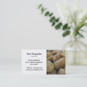 Carte de visite de fournisseur d'écrou (Debout devant)